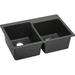 Elkay EELG250RBK0 Black Double Bowl Kitchen Sink