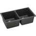 Elkay EELGU3322BK0 Black Undermount Double Bowl Kitchen Sink