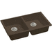 Elkay EELGUAD3319PDMC0 Mocha Undermount Double Bowl Kitchen Sink
