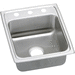 Elkay ELRADQ1522552 Lustertone Single Bowl Kitchen Sink