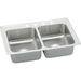 Elkay ELRQ25191 Lustertone Double Bowl Kitchen Sink