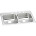 Elkay EGECR33210 Brushed Satin Double Bowl Kitchen Sink