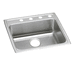 Elkay ELRAD222255MR2 Lustrous Satin Single Bowl Kitchen Sink