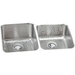 Elkay EELUH3120RDBG Lustrous Satin Undermount Double Bowl Kitchen Sink