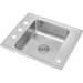 Elkay EDRKR2522PD4 Lustrous Satin Utility Commercial Sink