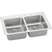 Elkay ELRADQ331965PD2 Stainless Steel Double Bowl Kitchen Sink