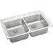 Elkay ELRADQ332265PD2 Stainless Steel Double Bowl Kitchen Sink