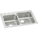 Elkay ELR250L1 Lustrous Satin Double Bowl Kitchen Sink