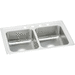 Elkay EPSR43221 Brushed Satin Double Bowl Kitchen Sink