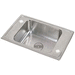 Elkay EDRKR2517PD2 Lustrous Satin Utility Commercial Sink