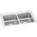 Elkay ELR3321MR2 Lustrous Satin Double Bowl Kitchen Sink