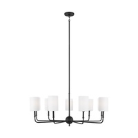  Foxdale Large Foyer Chandelier Chandelier - Midnight Black