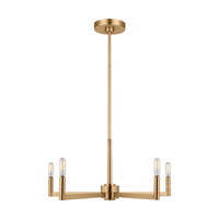  Fullton Mini Chandelier - Satin Brass