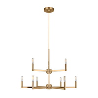  Fullton Mid Sized Chandelier Chandelier - Satin Brass