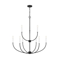  Greenwich Mid Sized Chandelier Chandelier - Midnight Black