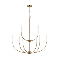  Greenwich Mid Sized Chandelier Chandelier - Satin Brass