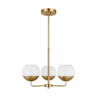  Alvin Mini Chandelier - Satin Brass