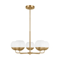  Alvin Mid Sized Chandelier Chandelier - Satin Brass