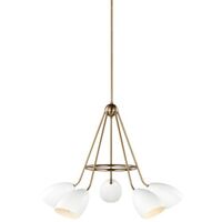  Summer Mid Sized Chandelier Chandelier - Matte White