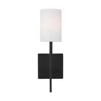  Foxdale 1 Bulb Wall Sconce - Midnight Black