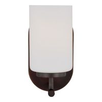  Oslo 1 Bulb Wall Sconce - Bronze