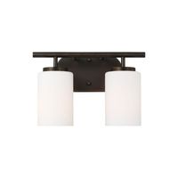  Oslo 2 Bulb Bathroom Lighting - Bronze