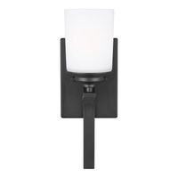  Kemal 1 Bulb Wall Sconce - Midnight Black