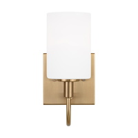  Oak Moore 1 Bulb Wall Sconce - Satin Brass