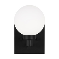  Clybourn 1 Bulb Wall Sconce - Midnight Black