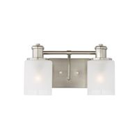  Norwood 2 Bulb Bathroom Lighting - Brushed Nickel
