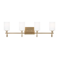  Oak Moore 4 or More Bulb Bathroom Lighting - Satin Brass