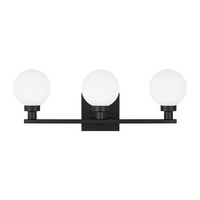  Clybourn 3 Bulb Bathroom Lighting - Midnight Black