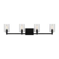  Fullton 4 or More Bulb Bathroom Lighting - Midnight Black