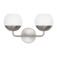  Alvin 2 Bulb Bathroom Lighting - Brushed Nickel