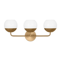  Alvin 3 Bulb Bathroom Lighting - Satin Brass