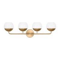  Alvin 4 or More Bulb Bathroom Lighting - Satin Brass