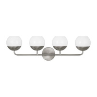  Alvin 4 or More Bulb Bathroom Lighting - Brushed Nickel