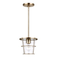  Tex Down Light Pendant Light - Satin Brass