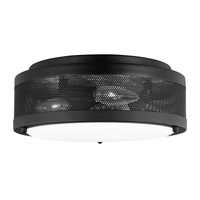  Vander Flush Mount Ceiling Light - Midnight Black