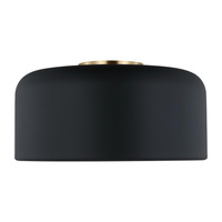  Malone Flush Mount Ceiling Light - Midnight Black