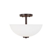  Oslo Semi Flush Mount Ceiling Light - Bronze