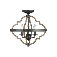  Socorro Semi Flush Mount Ceiling Light - Stardust