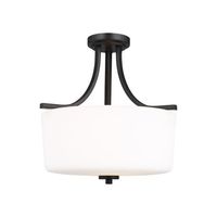  Kemal Semi Flush Mount Ceiling Light - Midnight Black