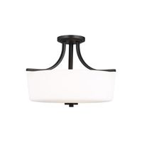  Kemal Semi Flush Mount Ceiling Light - Midnight Black