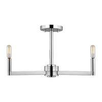  Fullton Semi Flush Mount Ceiling Light - Chrome