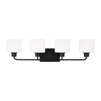  Canfield 4 or More Bulb Bathroom Lighting - Midnight Black