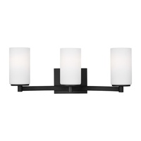  Hettinger 3 Bulb Bathroom Lighting - Midnight Black