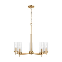  Zire Mid Sized Chandelier Chandelier - Satin Brass