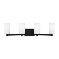  Hettinger 4 or More Bulb Bathroom Lighting - Midnight Black