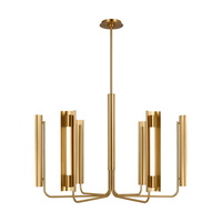  Carson Mid Sized Chandelier Chandelier - Burnished Brass